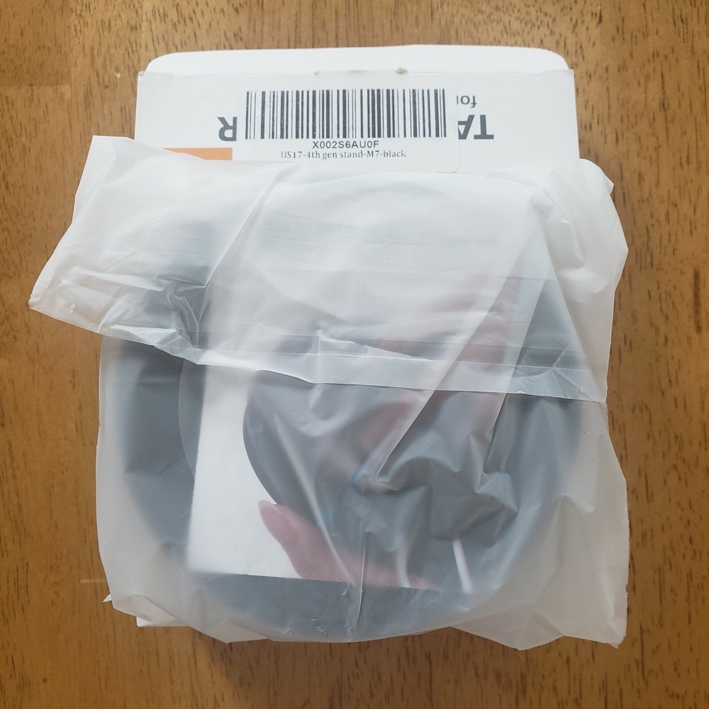 Echo Dot 4th Generation Black Table Holder, Clever Desktop Stand Mount New