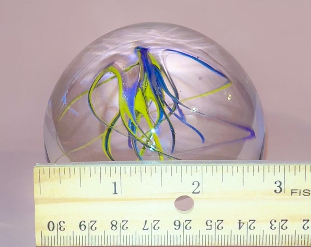 Riley Studio Art Glass Signed & Numbered Paper Weight