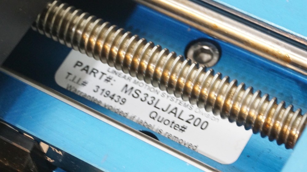 THOMSON MS33LJAL200 MICROSTAGE MOTORIZED BALL SCREW LINEAR ACTUATOR/GUIDE 200mm