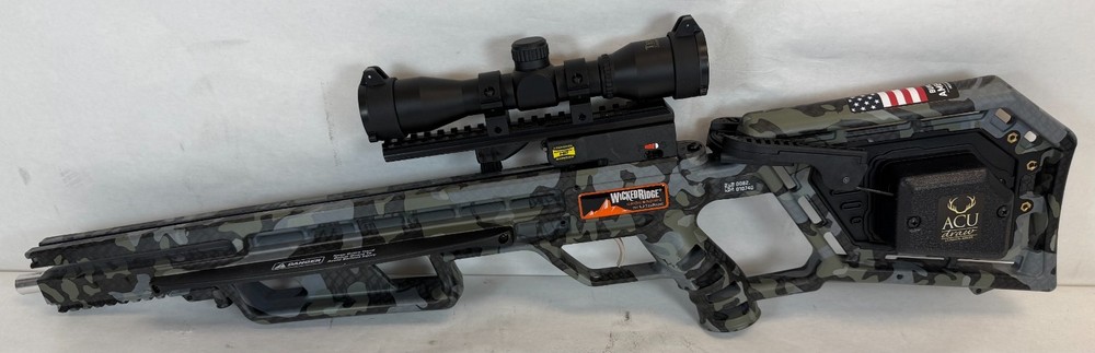 Wicked Ridge Commander M1, ACUdraw, Multi-Line Scope (Peak Camo) -FREE S/H