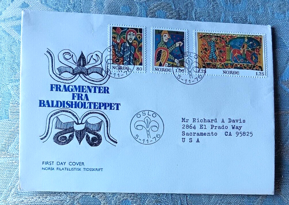 Norway 1974 MEDIEVAL CHRISTMAS ARTWORK SET CACHET  FDC