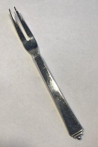 Georg Jensen Sterling Silver Pyramid Meat Fork/Server Fork No 143