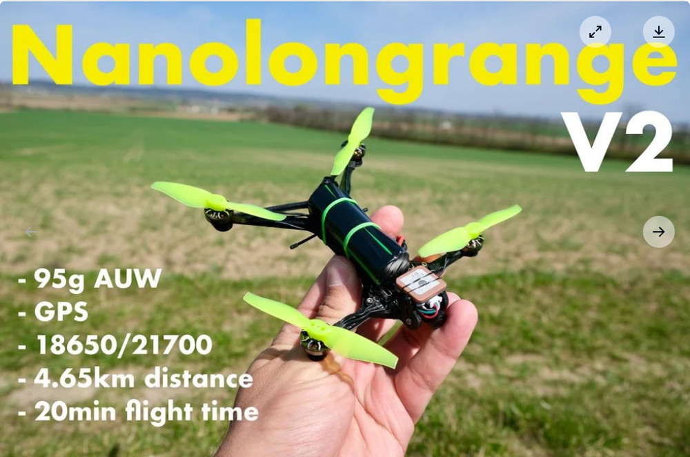 3D Printed NanoLongRange V2 FPV Drone Frame -By unboxingexperience7 (2 PCS)