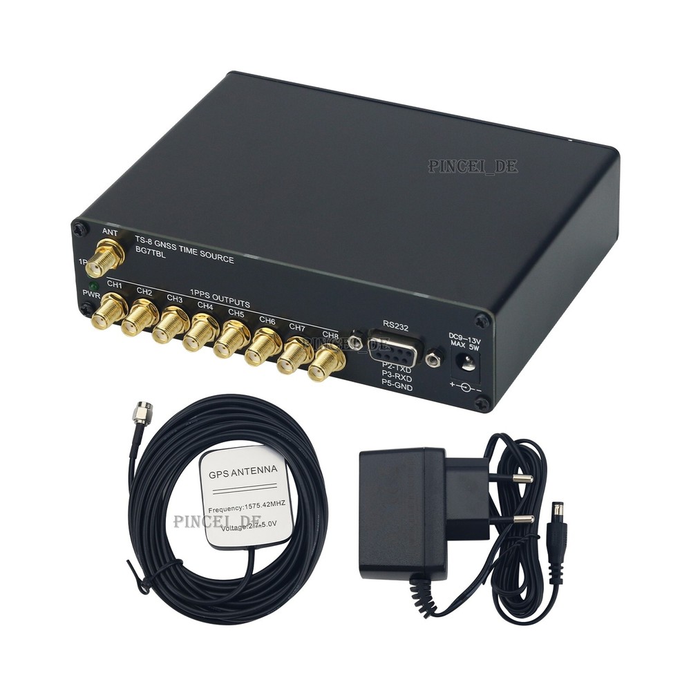 TS-8 BG7TBL Time Source Clock Source 8-Channel Square Wave 0 - 3.3V 1PPS Output