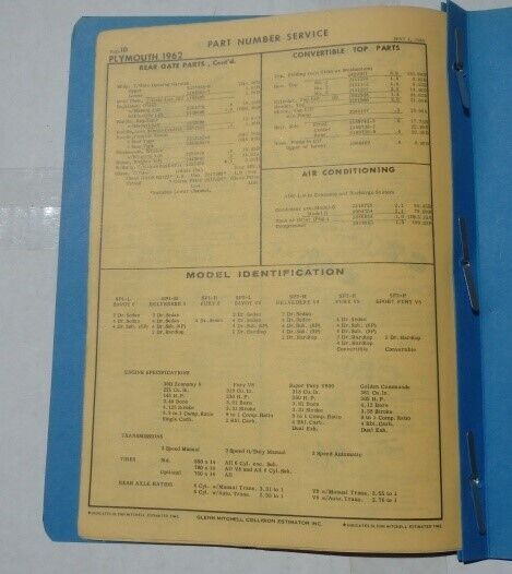 Buick Part Numbers Book 1975 Skyhawk 75