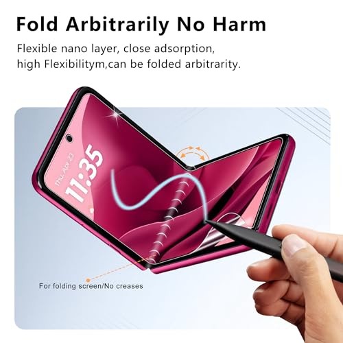 2 Pack Screen Protector for Motorola Razr Plus 2024/ Razr + Plus 2025 (Inner
