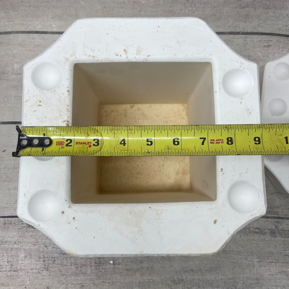 Holland Ceramic Casting Mold Square Pot Planter #H1849