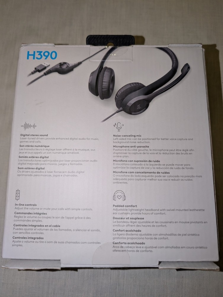 Logitech H390 Black Over the Ear Headset