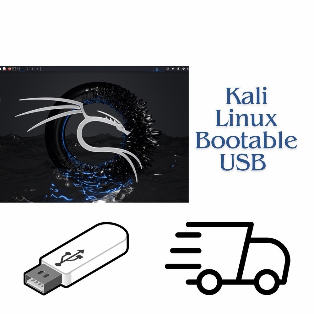 Kali Linux 2025.3 Pentesting Live USB Toolset Cybersecurity Bootable