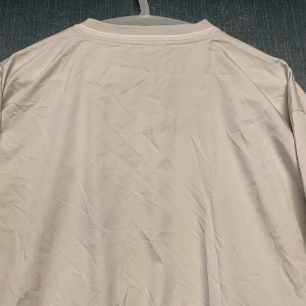 Nike Golf Men's Windbreaker Size L Beige Pullover Lightweight Shield V-Neck