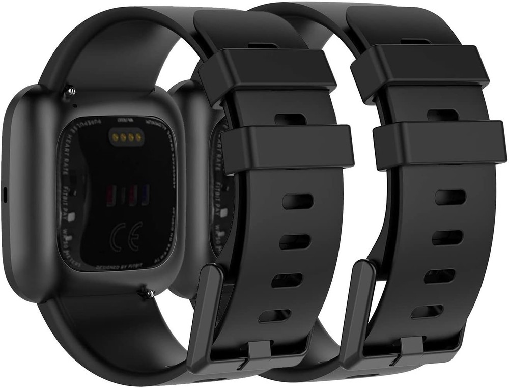 2Pack Replacement Silicone Band Strap For Fitbit Watch Versa /Versa 2/ Lite
