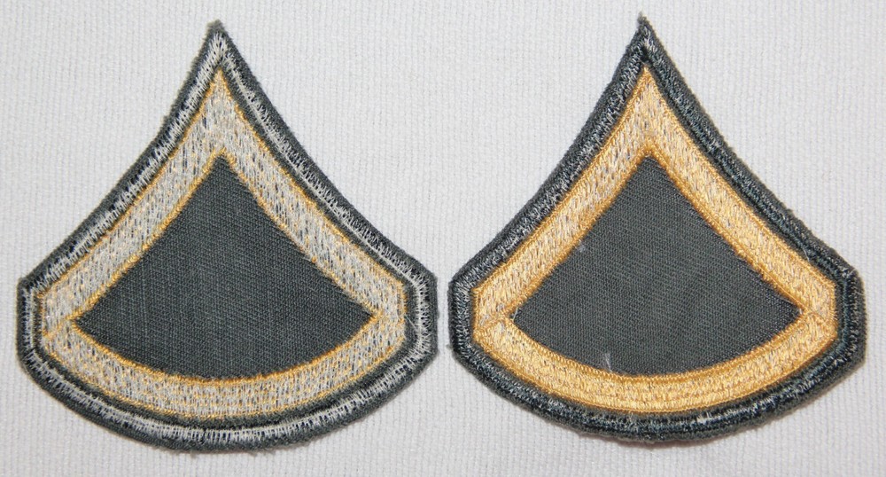 ORIGINAL VIETNAM E-3 PFC, PRIVATE FIRST CLASS CHEVRONS, STRIPES