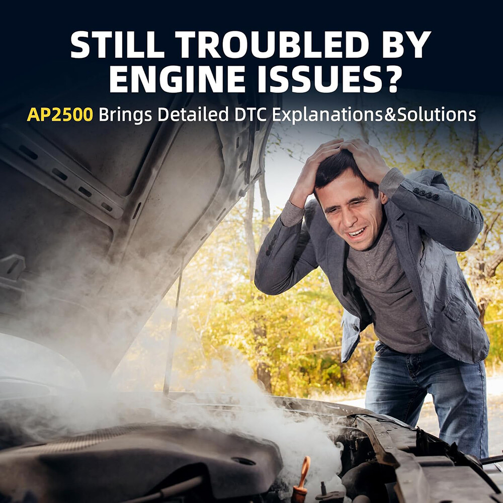 2025 Autel AP2500E Bluetooth All-System Code Reader OBD2 Scanner for Android/iOS