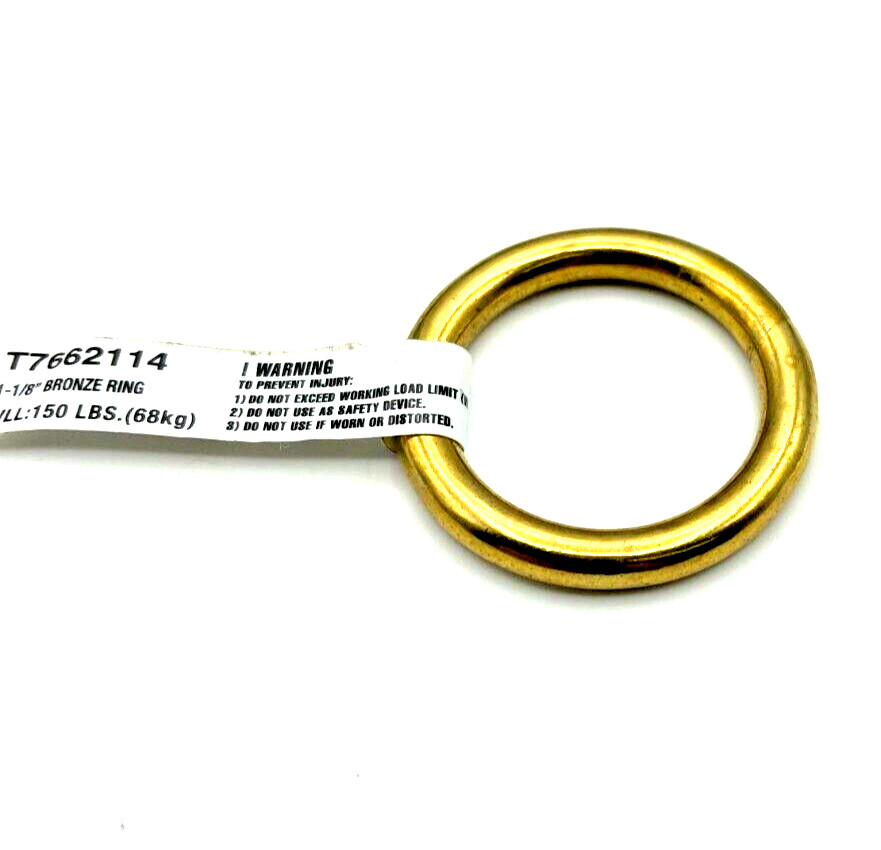 1-1/8" Solid Brass Ring - Campbell T7662114 - Saddler, Harness Maker
