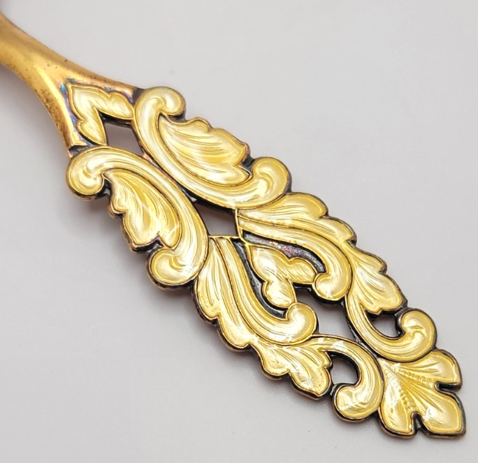 David Andersen Rare Enamel Sterling Silver Spoon