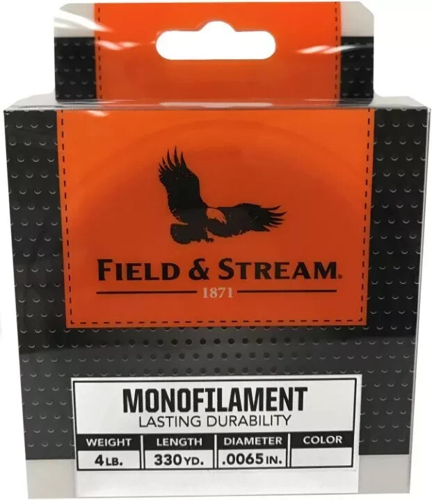 FIELD & STREAM MONOFILAMENT CASTING LINE, MOSS GREEN *DISTRESSED PKG