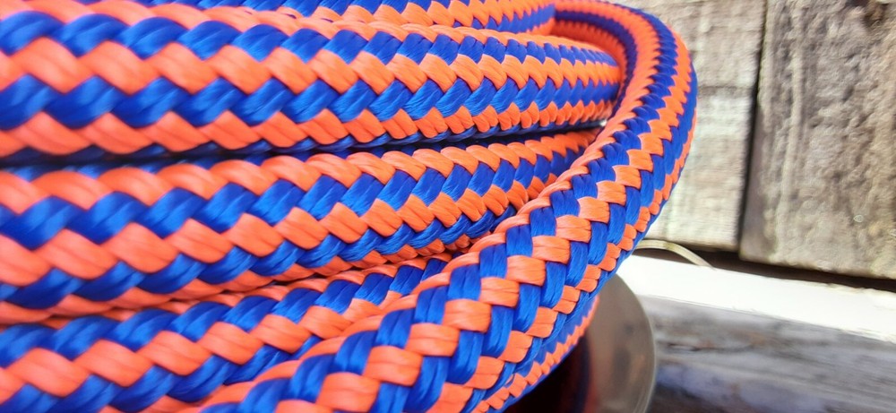 1/2 " x 100 ft. Double Braid-Yacht Braid Polyester Rope. US Made