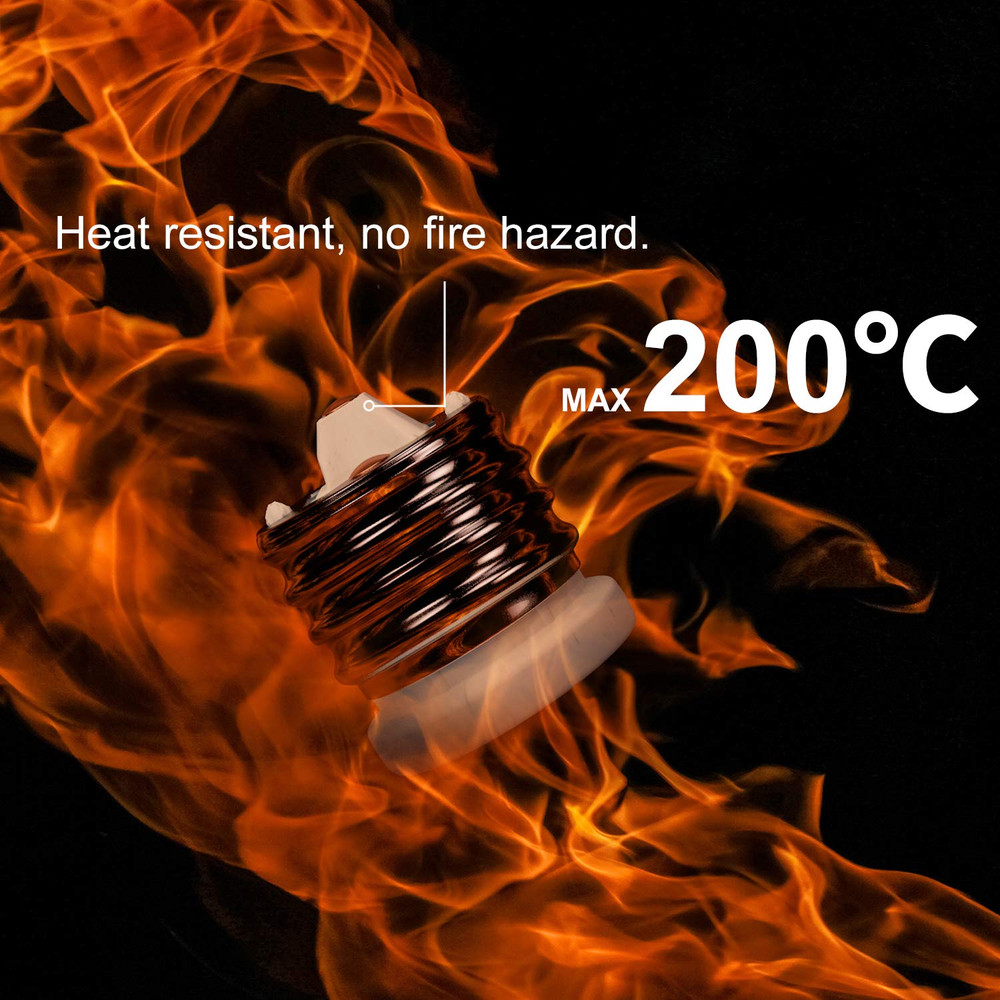 E39 to E26 Socket Converter, Ceramic Mogul E39 to Standard Medium E26 Adapter