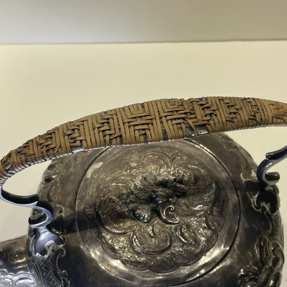 Vintage Ornate Silver Plated Tea Pot