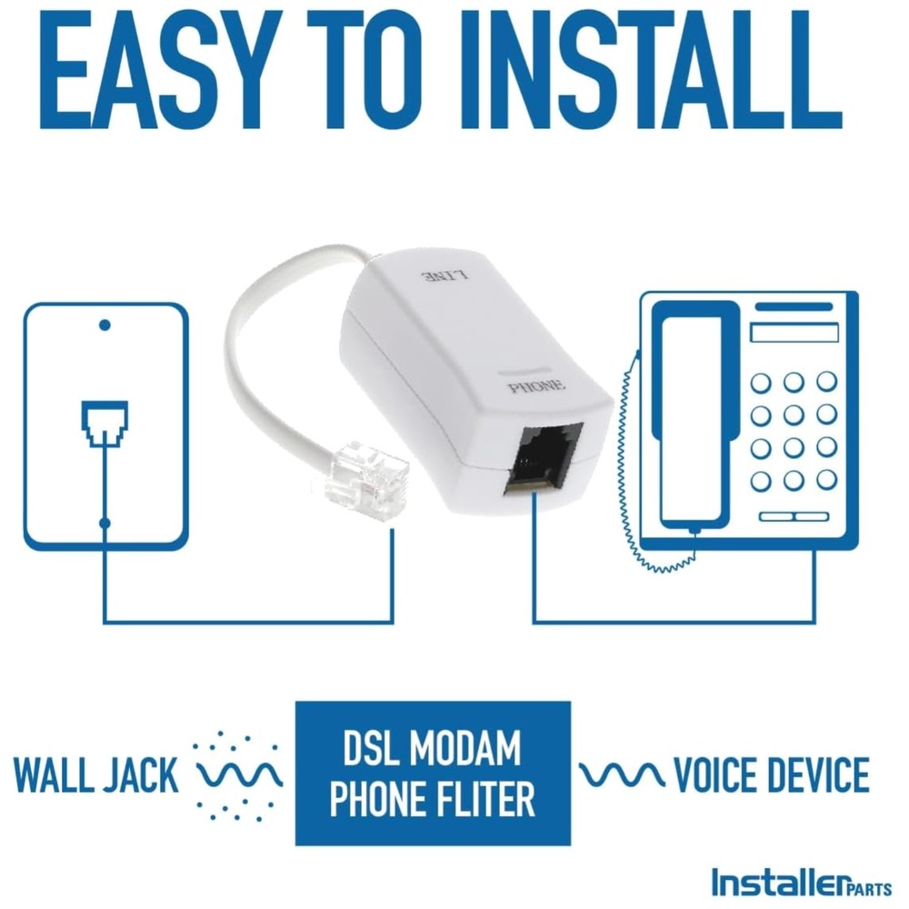 DSL Modem Filter - Clear Sound | Interference Elimination