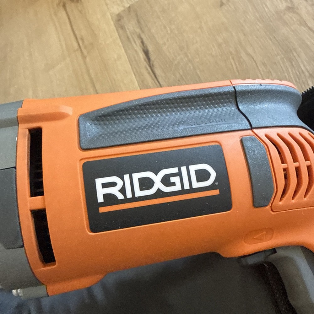 RIDGID R7111 8 Amp Heavy Duty 1/2" Corded Variable Speed Drill w/ Case & Handle