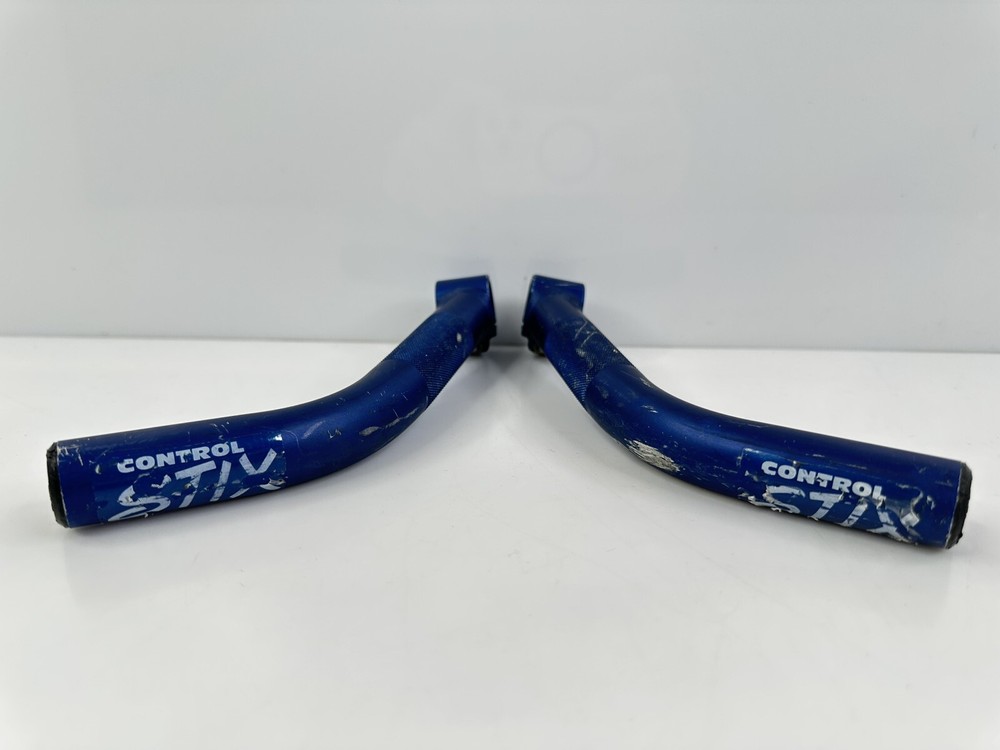 Vintage Control Tech Team Issue Control Stix Bar Ends Blue USA HTF