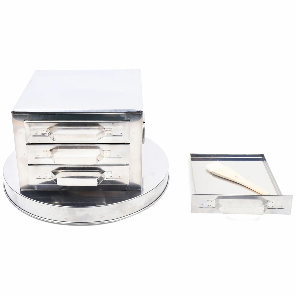 NEW Stainless 2/3Layer Steamer,Rice Noodle Roll Steaming Machine+Drawer Scraper