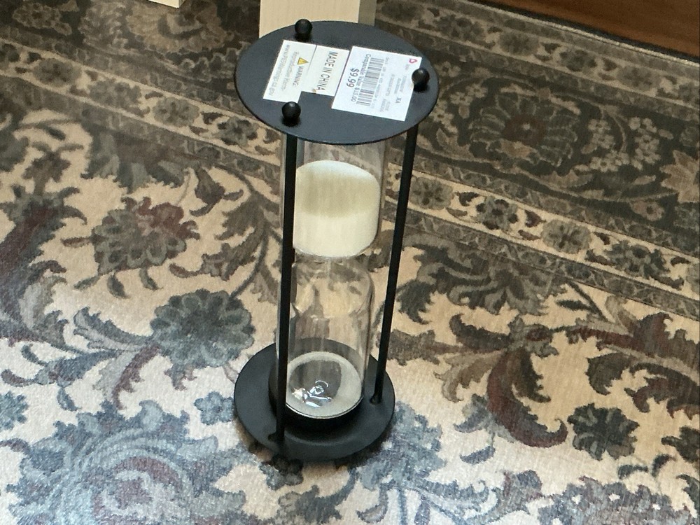 5 Minute Sand Timer Plastic Hourglass, Acrylic, Unbreakable