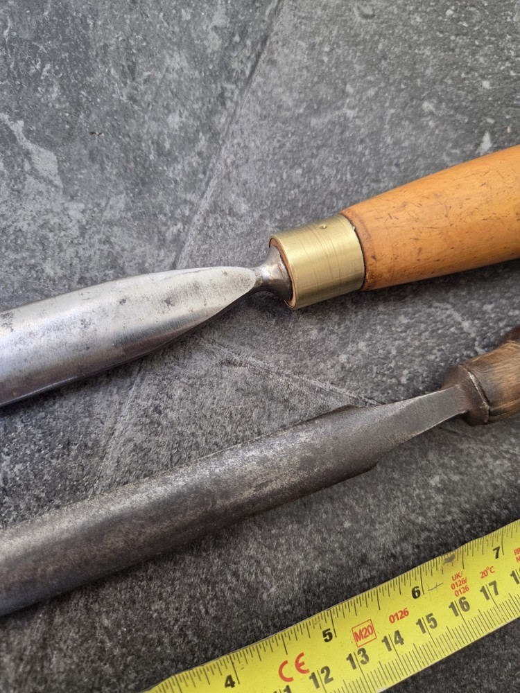 2 Vintage Woodworking Gouges Howarth & Marples