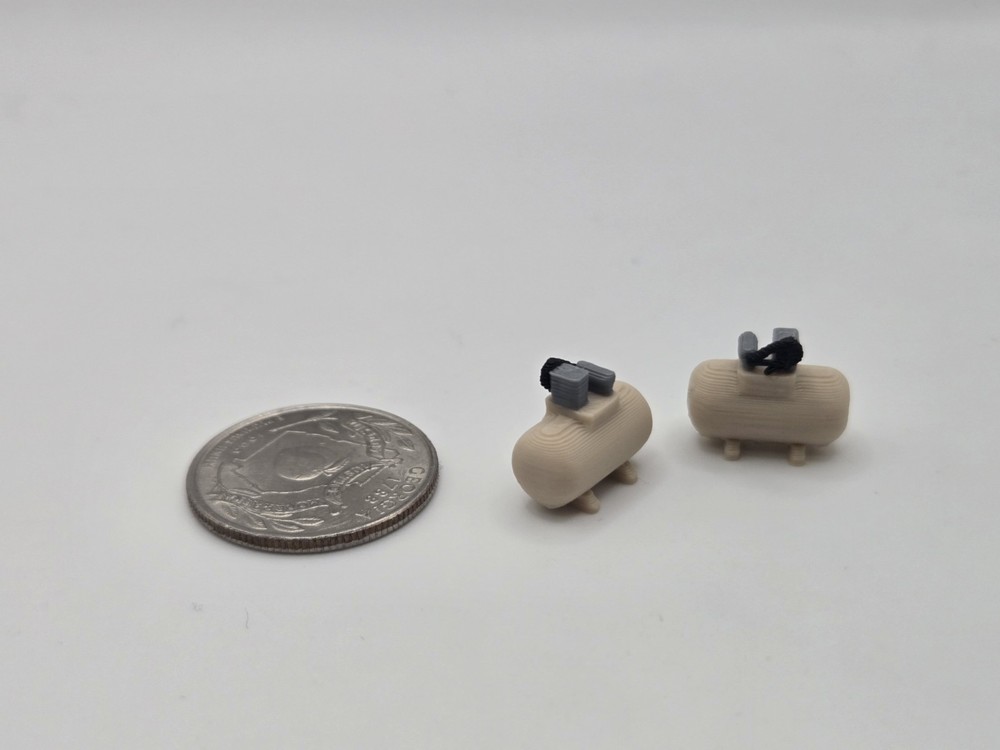 1/64 Scale Small Shop Compressor *2 Pack* in Tan