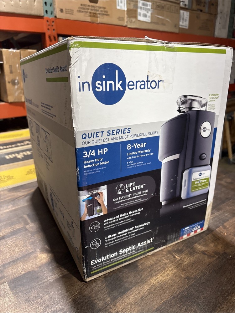 InSinkErator Evolution Septic Assist 3/4 HP Household Garbage Disposer