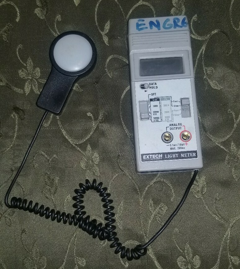 Extech light meter