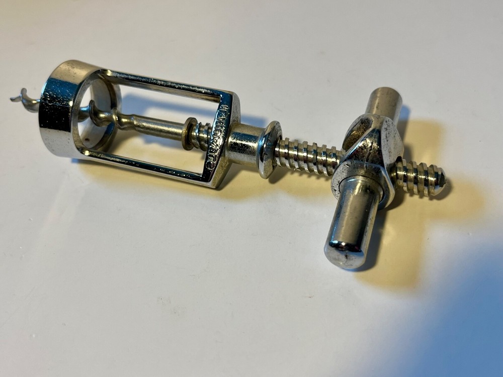 Vintage IRVINWARE ITALY T-Frame Corkscrew Wine Bottle Cork Puller