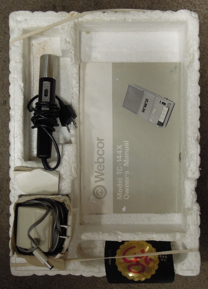 Webcor Casette Recorder TC144X Tested Fully Functional 0516-06M