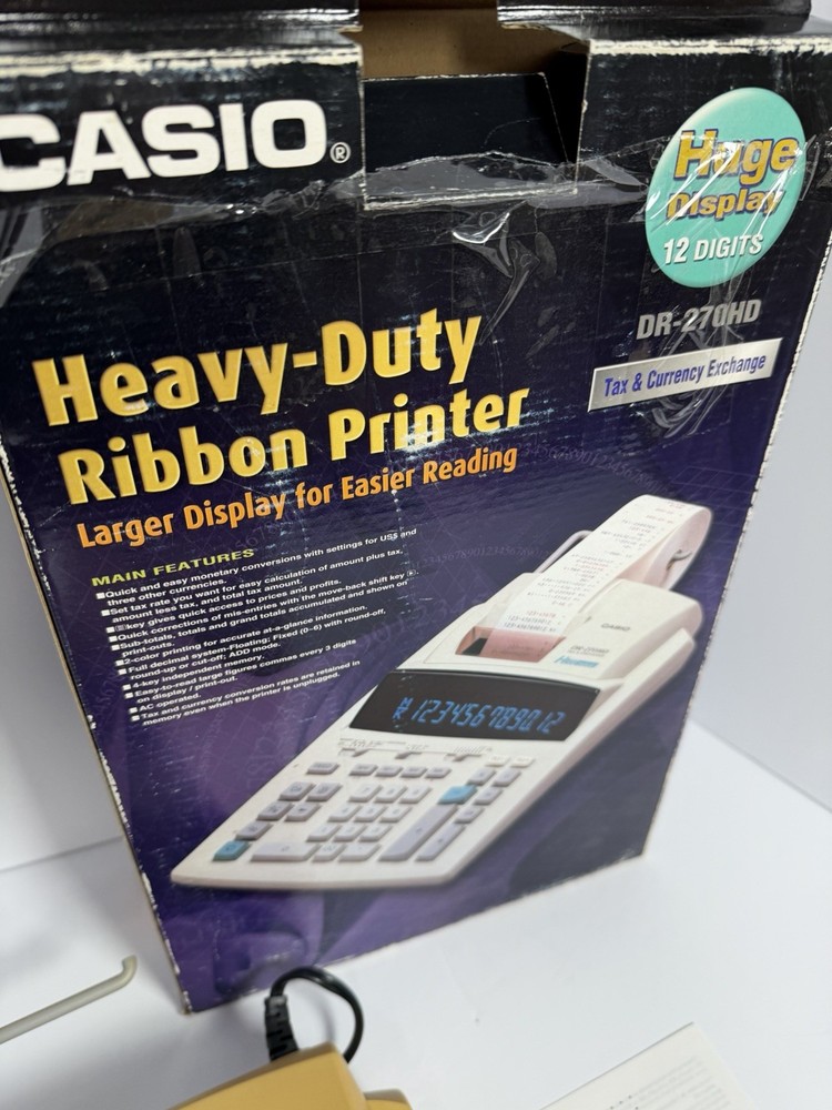 CASIO DR0—270HD HEAVY DUTY RIBBON PRINTER (USED)