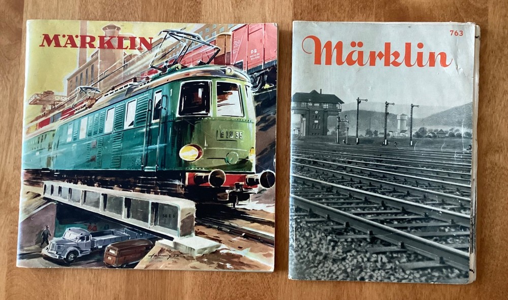 2 Vintage Marklin Train Booklets. 1958 & 1939.