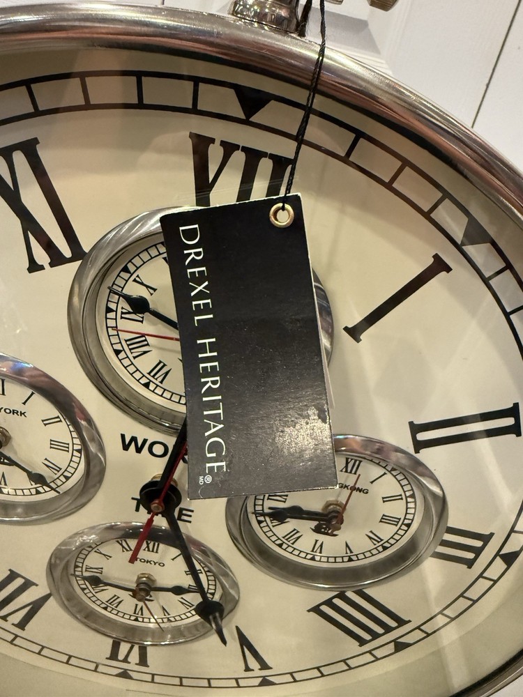 Drexel Heritage Five Time Zones World Clock Tripod