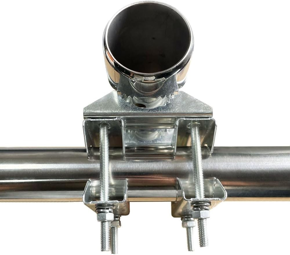 Double U-Bolt Clamp Bracket for Starlink & WiFi Antenna Mounting Solutions