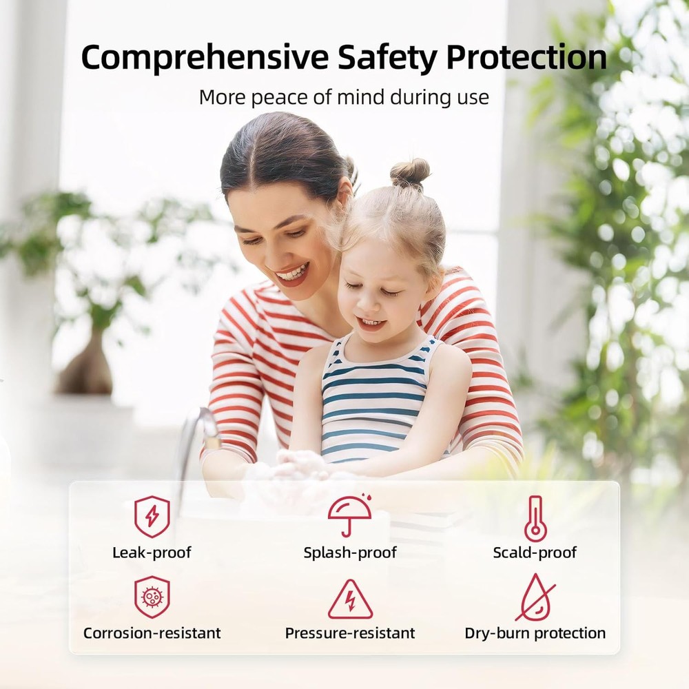 🔥1.5 Gallon Hot Water Heater Electric Mini Tank 120V Compact Storage Tank 1440W