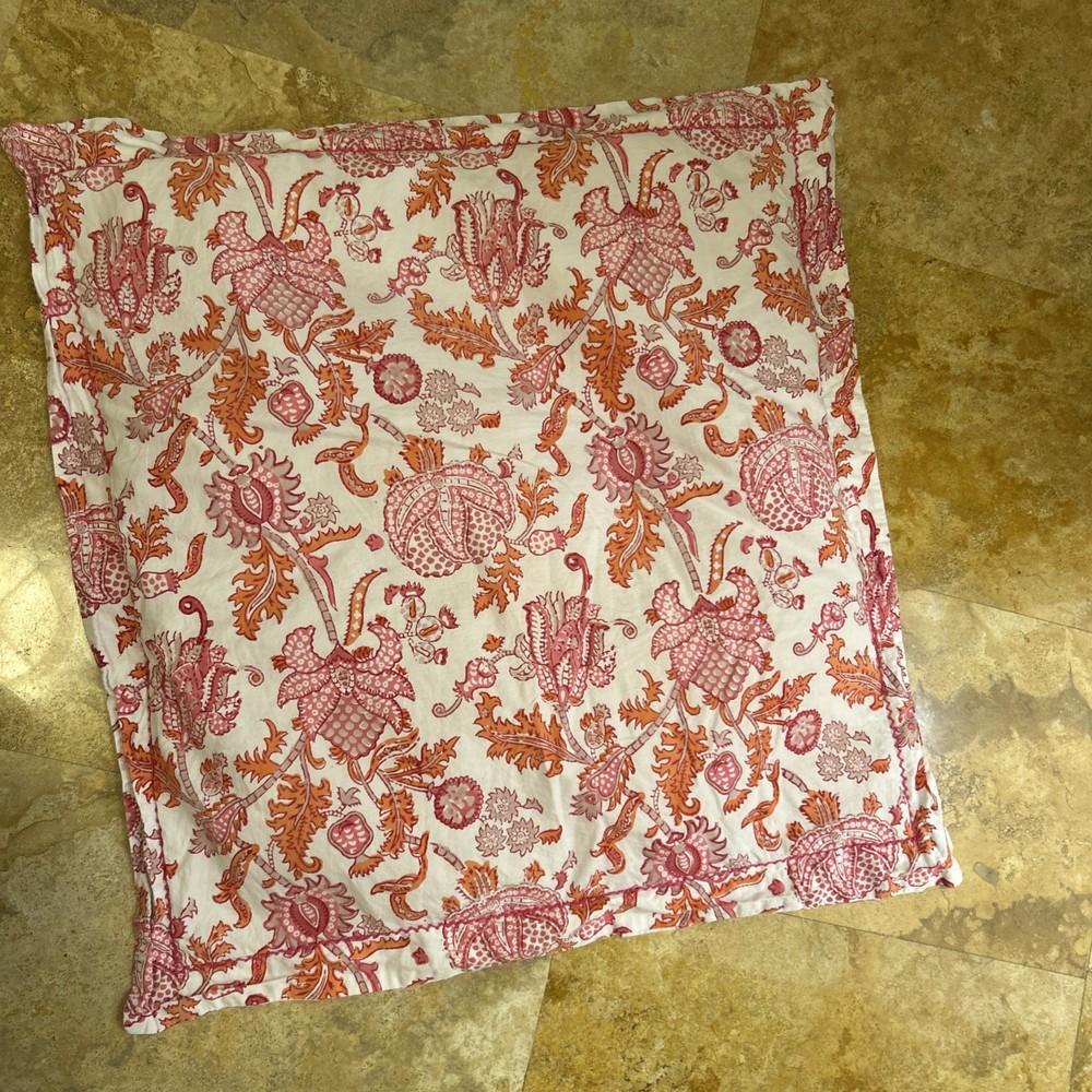 Roberta Roller Rabbit 100% Cotton Floral Euro Sham