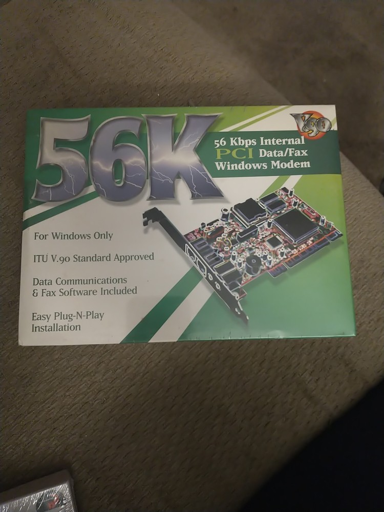 56K Internal Data/Fax Modem PCI Version Windows  New Sealed Software Included