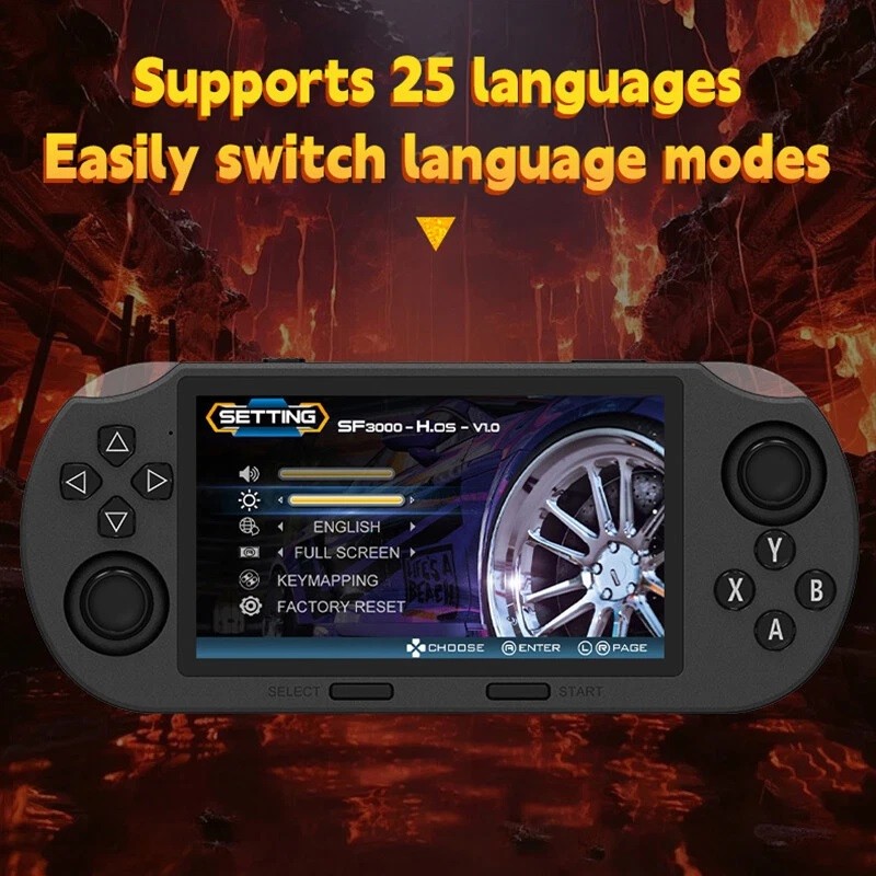 Popular Handheld Retro Gaming Console,Video Emulator Console IPS With 20000 Game