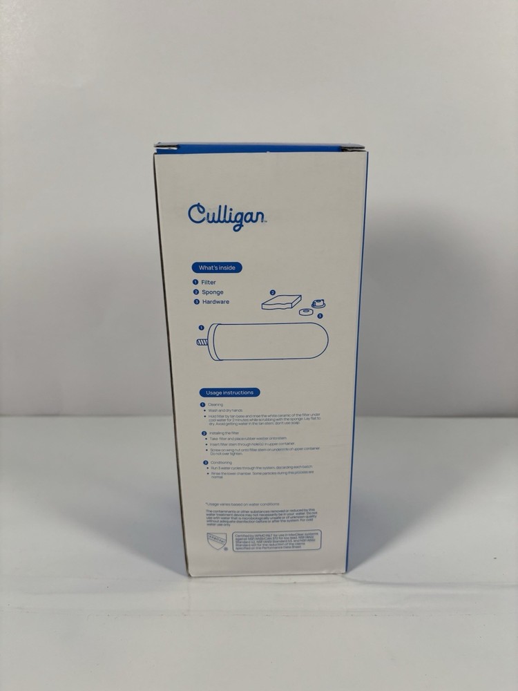 Culligan MaxClear 7” Gravity Water Filter Replacement, 1-Pack, Brand New