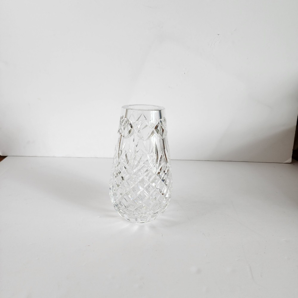 Small Round Leaded Crystal Vase