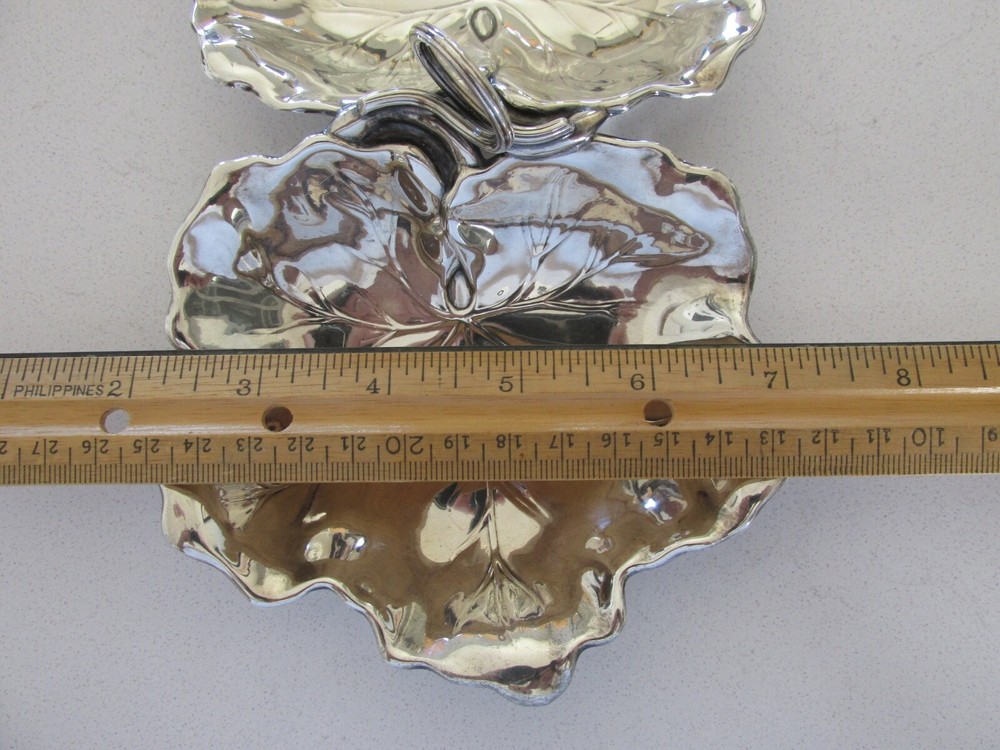 Vintage Reed & Barton Sterling Silver "Double Leaf" Candy/Nut Dish