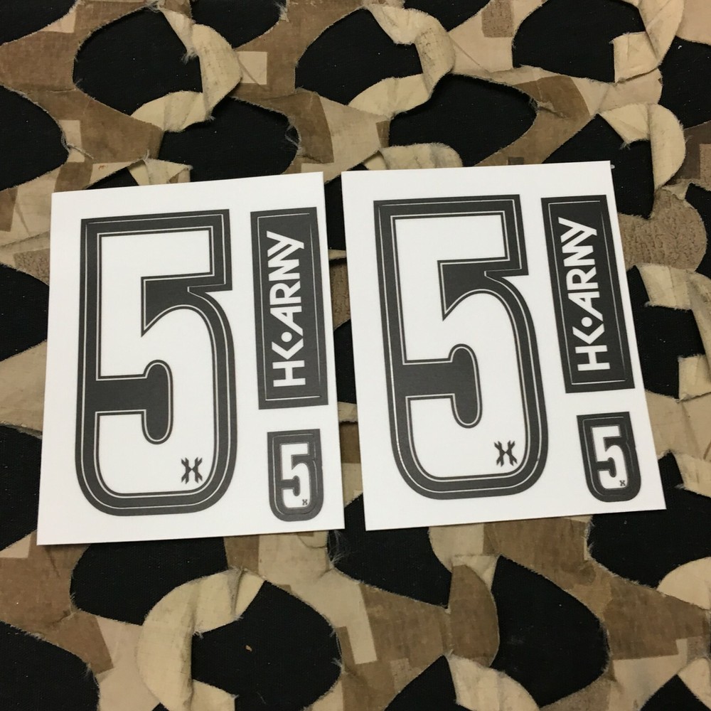 NEW HK Army Number Sticker Pack - 5