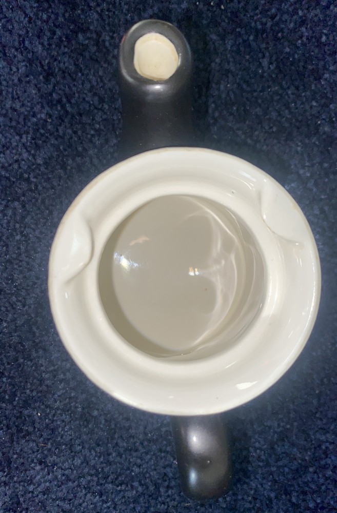 Vtg Hall Black Matte Coffepot