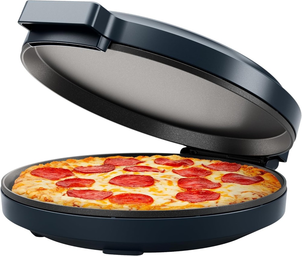Everything Maker & Pizza Oven 1440W – 12” Nonstick Plates Quesadillas Omelet