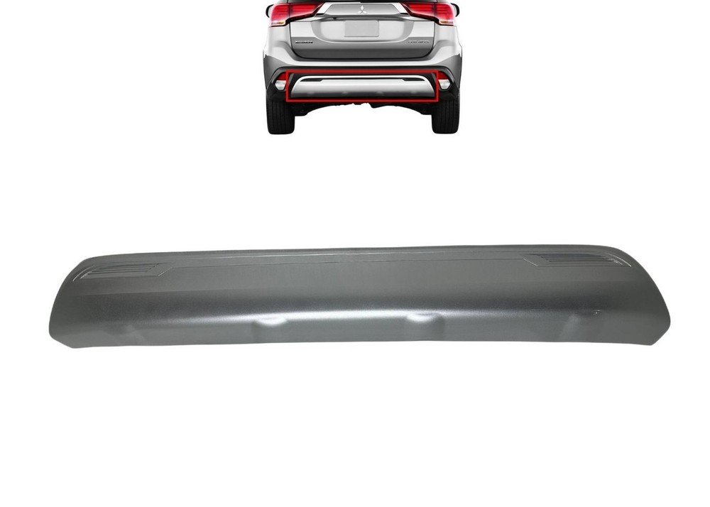Fits 2019-2020 Mitsubishi Outlander Rear Bumper Lower Silver Cover Panel