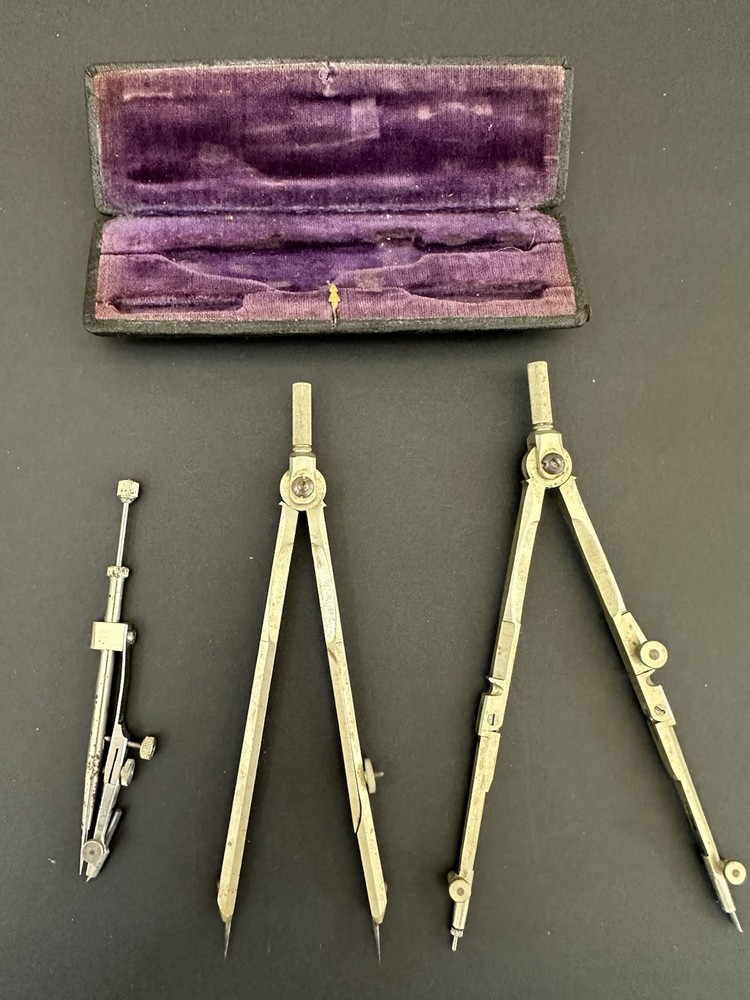 VTG Compass Drafting Tools Technical Drawing Engineering Germany Post Lot Of 5